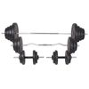 vidaXL Workout Bench with Weight Rack, Barbell and Dumbbell Set 120 kg