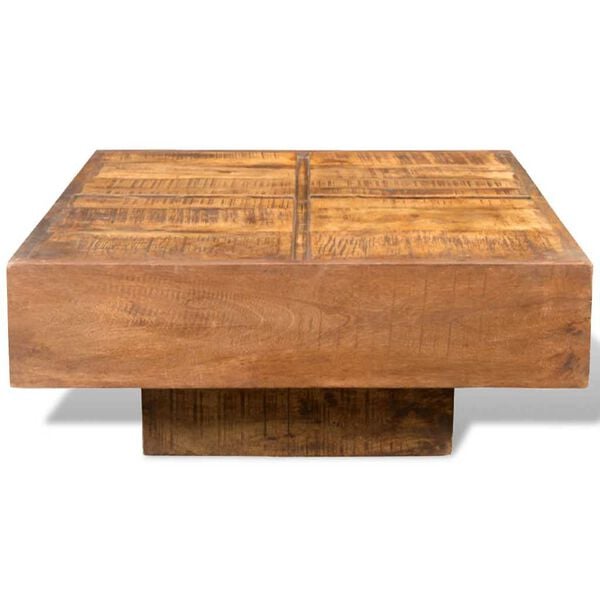 vidaXL Coffee Table Brown Square Solid Mango Wood