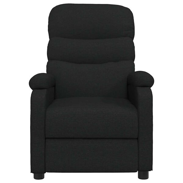 vidaXL Massage Chair Black Fabric