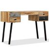 vidaXL Writing Desk Solid Reclaimed Teak 110x50x76 cm