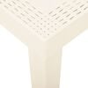 vidaXL Garden Table White 79x65x72 cm Plastic