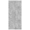 vidaXL Wardrobe Concrete Grey 90x52x200 cm Engineered Wood
