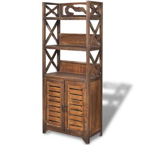vidaXL Bathroom Cabinet | Brown | Paulownia wood and plywood | Medium