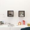 vidaXL Wall Cube Shelves 2 pcs Grey 26x15x26 cm