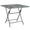 vidaXL Garden Table 80x80x72 cm Expanded Metal Mesh Anthracite