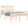 vidaXL Senior Bed without Mattress Double Solid Wood