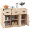 vidaXL Sideboard 100x40x75 cm Solid Wood Pine