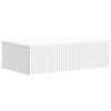 vidaXL Wall-Mounted Side Table White 59 x 34.5 x 17 cm Engineered Wood