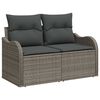 vidaXL Garden Sofa Set 6 pcs Grey 231 x 117 x 85 cm Poly rattan