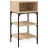 vidaXL Bedside Table Sonoma Oak 35x34.5x70 cm Engineered Wood
