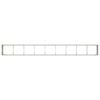 vidaXL Planter White 360x40x40 cm Cold-rolled Steel