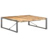 vidaXL Coffee Table 120x120x40 cm Rough Mango Wood