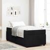 vidaXL Bed Frame with Mattress Black 90 x 190 cm Fabric