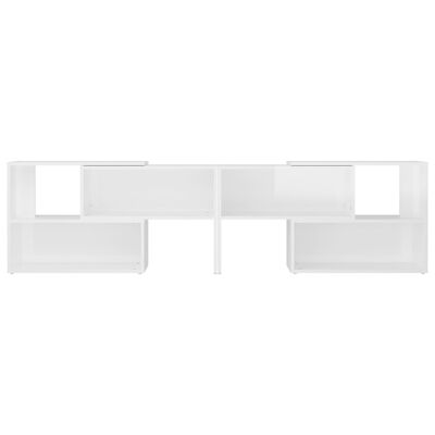 vidaXL TV Cabinet High Gloss White 149x30x52 cm Engineered Wood