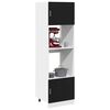 vidaXL Hanging Cabinet Riga Black Oak 60 x 57 x 207 cm Engineered Wood