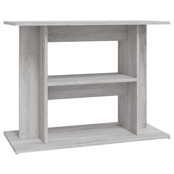 vidaXL Aquarium Stand Grey Sonoma 80x35x60 cm Engineered Wood