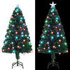 vidaXL Pre-lit Christmas Tree with Stand 120 cm Fibre Optic
