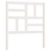 vidaXL Bed Headboard White 96x4x104 cm Solid Wood Pine