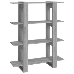 vidaXL Book Cabinet | Grey Sonoma | Engineered wood | Medium | Bookshelves