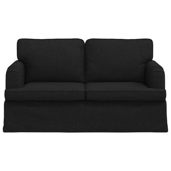 vidaXL Sofa Black 144 x 80 x 85 cm Fabric