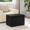 vidaXL Stool Black 61 x 41 x 40 cm Faux Leather and Engineered Wood