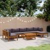 vidaXL 8 Piece Garden Lounge Set with Cushion Solid Acacia Wood