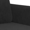 vidaXL 2 Piece Sofa Set with Pillows Black Velvet