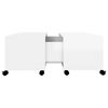 vidaXL Coffee Table High Gloss White 75x75x38 cm Engineered Wood