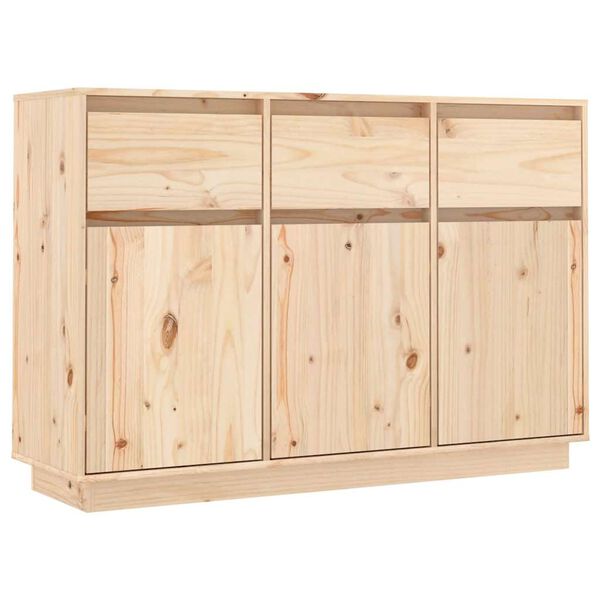 vidaXL Sideboard 110x36x75 cm Solid Wood Pine