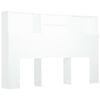 vidaXL Headboard Cabinet White 160x19x103.5 cm