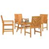 vidaXL Garden Lounge Set 5 pcs Brown Solid Acacia Wood