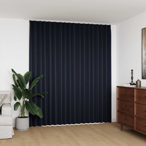 vidaXL Blackout Curtain with Hooks Anthracite 290x245 cm