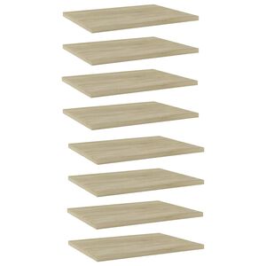 vidaXL Bookshelf Boards 8 pcs Sonoma Oak 40x30x1,5 cm Engineered Wood