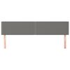 vidaXL Headboards Dark Grey 160x5x78/88 cm Fabric