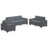 vidaXL Sofa Set 3 pcs Dark Grey 221 x 80 x 80 cm Velvet