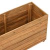 vidaXL Raised Bed 100x40x55 cm Recycled Teak Wood and Steel