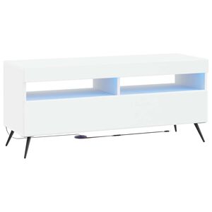 vidaXL LED TV Cabinet White Engineered Wood