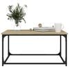 vidaXL Coffee Table Sonoma Oak 80x50x40 cm Engineered Wood and Iron