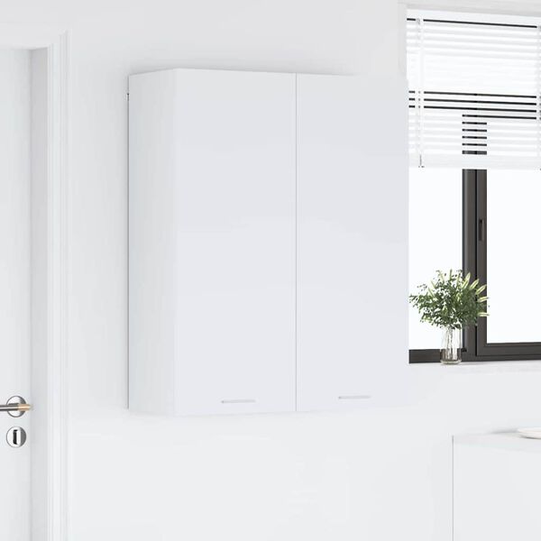 vidaXL Hanging Cabinet Riga White 80 x 31 x 100 cm Engineered Wood