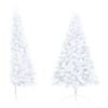 vidaXL Artificial Half Pre-lit Christmas Tree with Stand White 180 cm PVC