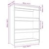 vidaXL Book Cabinet/Room Divider Smoked Oak 80x30x103 cm Engineered wood