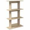 vidaXL Wall Shelf Wall-Mounted Brown 56 x 20 x 90 cm Engineered Wood