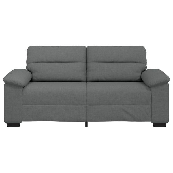 vidaXL 2-Seater Sofa Dark Grey 140 cm Fabric