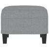 vidaXL Footstool Light Grey 60x50x41 cm Fabric
