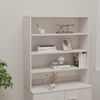 vidaXL Top for Highboard HAMAR White 90x30x100cm Solid Wood Pine