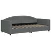 vidaXL Day Bed without Mattress Dark Grey 90x190 cm Fabric
