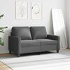 vidaXL 2-Seater Sofa Dark Grey 120 cm Fabric