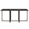 vidaXL 7 Piece Garden Dining Set with Cushions Poly Rattan Brown