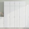 vidaXL Storage Cabinet White 80x42.5x225 cm Engineered Wood
