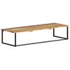 vidaXL Peg | Brown | Solid Acacia Wood, Powder-Coated Iron | 100x35x22 cm